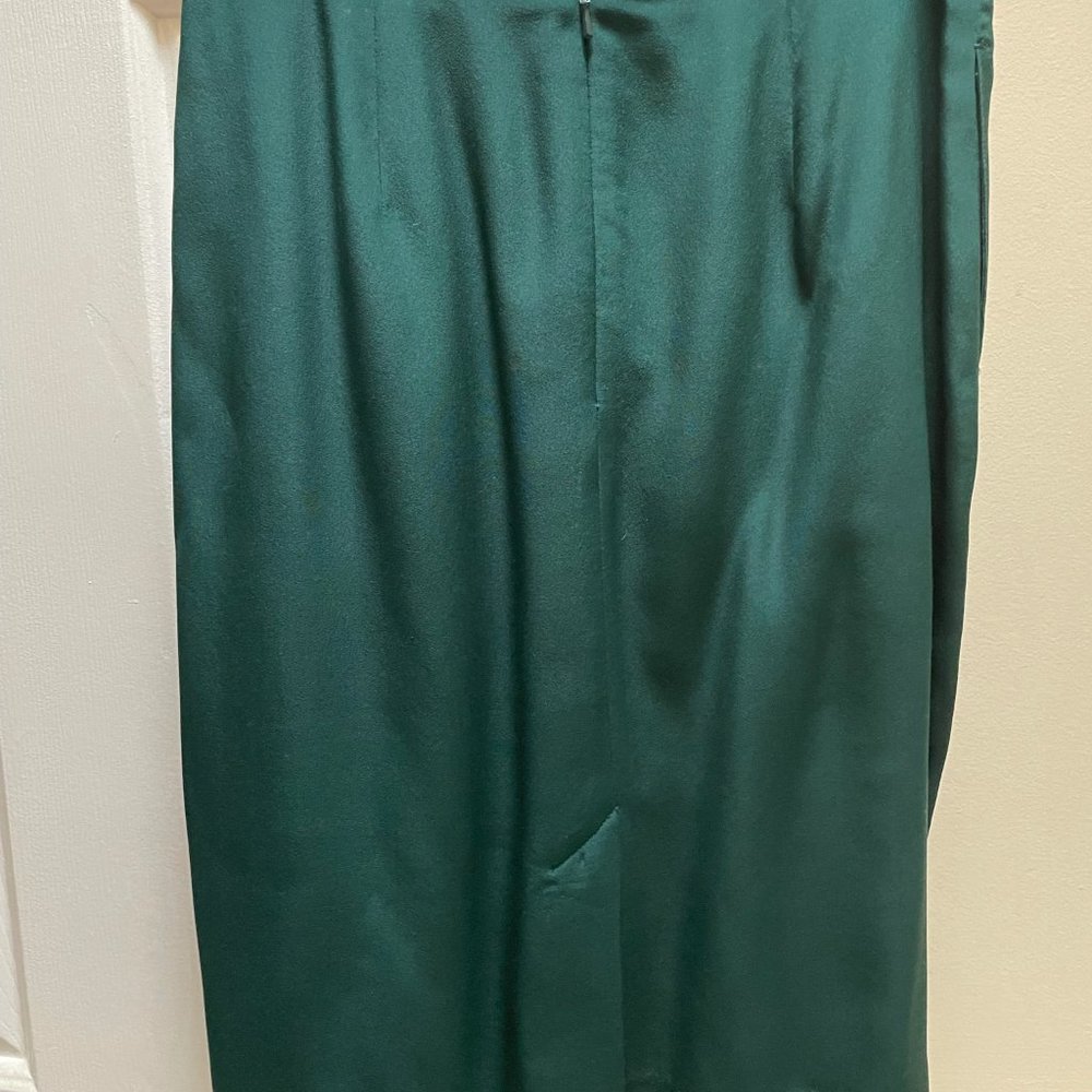 Valerie Stevens Silk Skirt Suit in Emerald Green - Picture 8 of 14